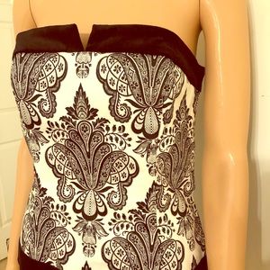White House Black Market Jacquard Bustier